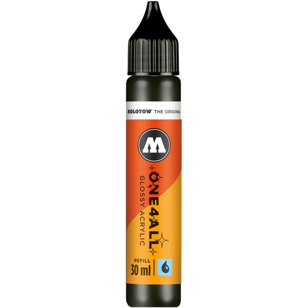 Molotow One4All "High Solid Premium Paint Refill Glossy" (30ml) Black Glossy