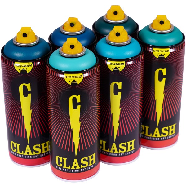 Clash "Paint Multi Color Sixpack Night Fishing Tones" (6x400ml)