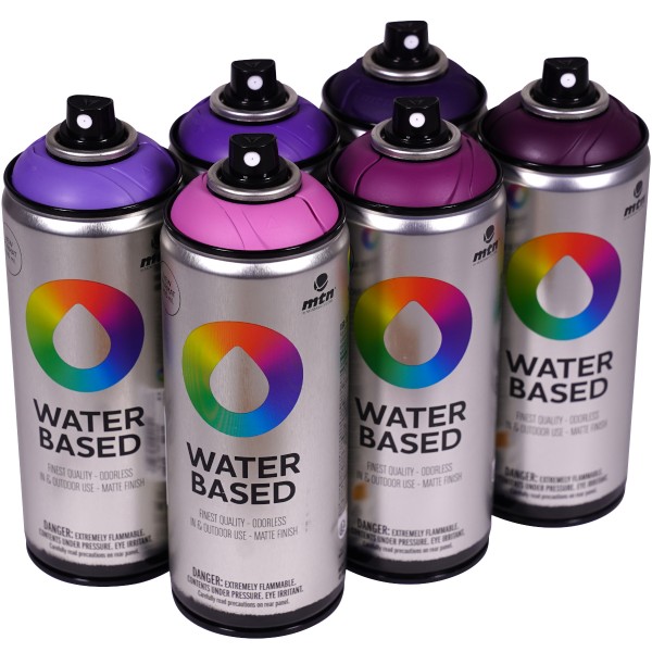 MTN Water Based "Sixpack Dark Violet Tones" (6x400ml)