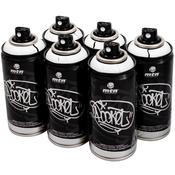 MTN "New Pocket One Color Sixpack - White" (6x150ml)