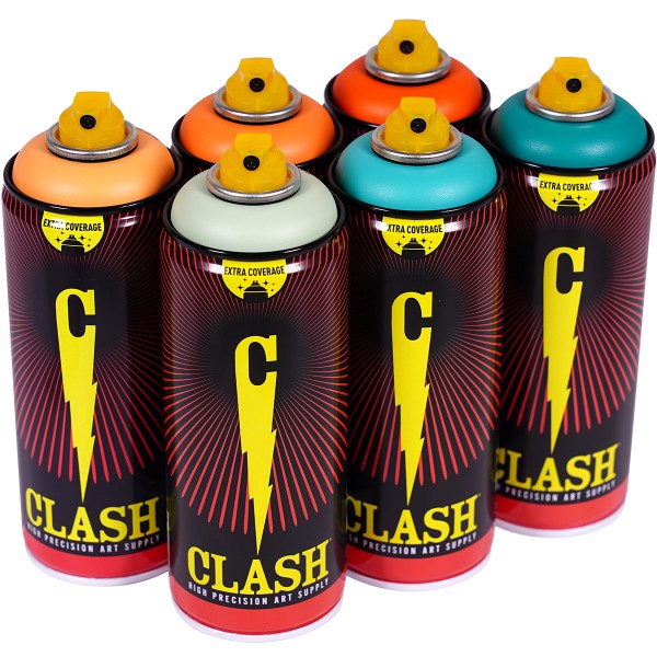 Clash "Paint Multi Color Sixpack Earth Core Tones" (6x400ml)
