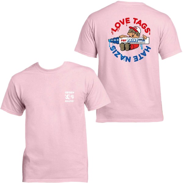 Underpressure T-Shirt "Love Tags" Rosa