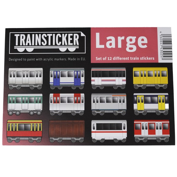 Underpressure "Train Sticker Medium A5" 12 Stk.