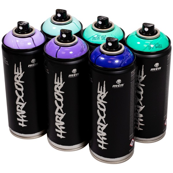 MTN Hardcore 2 "Multi Color Sixpack - Fresh Tones" (6x400ml)