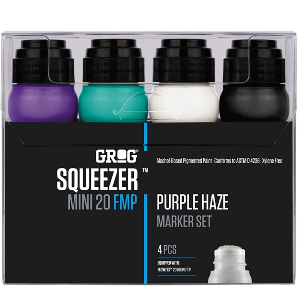 Grog "Squeezer Mini 20 FMP Marker Purple Haze 4er Set" (20mm)