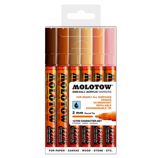 Molotow "127HS" One4all 6er Marker Set (2mm) - Character