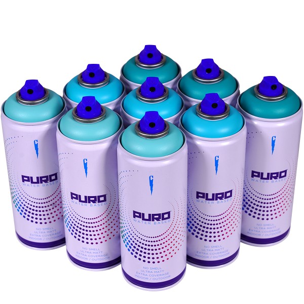 Clash "Puro" Water Based - Fresh Blue Tones (9x400ml)