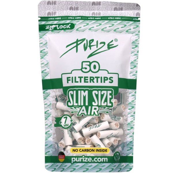 Purize Filter "Slim Size 50er Pack" White (7mm)