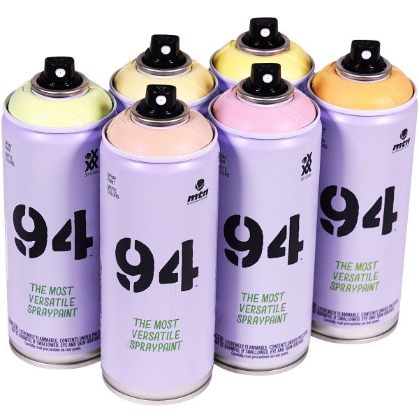 MTN 94 "Multi Color Sixpack - Pastel Sweets Tones" (6x400ml)