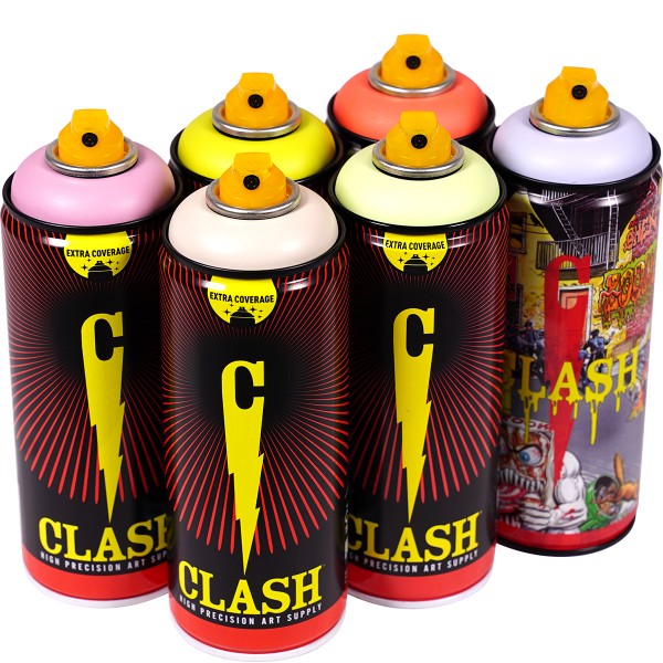 Clash "Paint Multi Color Sixpack Poison Candy Tones" (6x400ml)