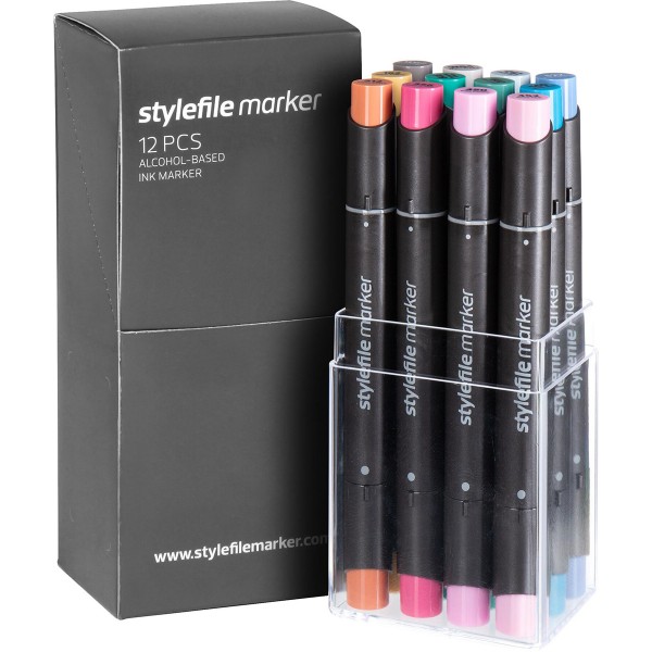 Stylefile Twin Marker "12er Set" Multi 44