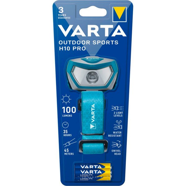 Varta "Outdoor Sports H10" LED-Stirnlampe Blau