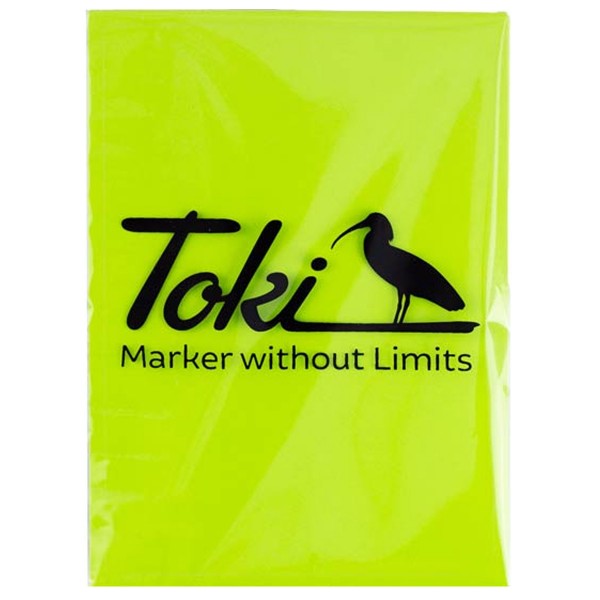 Toki Sticker "Cracker Eggshell" 50 Stk. (8x11cm) Neon Yellow