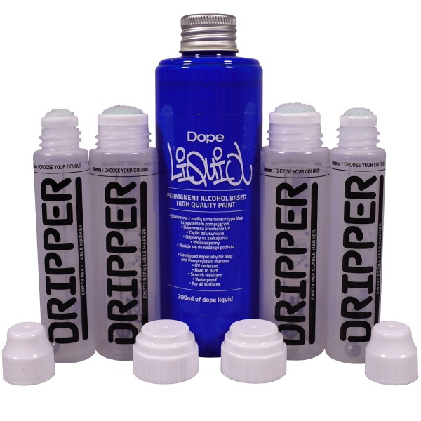 Dope "Liquid Refill Dripper" Dark Blue Set (5 Teile)