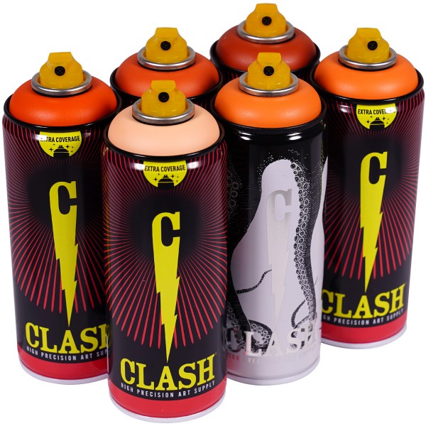 Clash "Paint Multi Color Sixpack Vitamine Tones" (6x400ml)