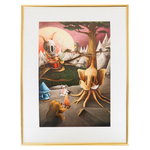 "Der Schmierfink - Fireplace Fairytales (Gerahmter Kunstdruck)" 40x50cm