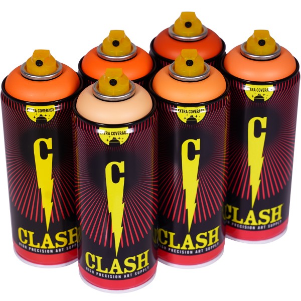 Clash "Paint Multi Color Sixpack Shiny Lantern Tones" (6x400ml)