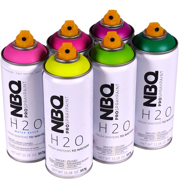 NBQ "H2O" Water Based Sixpack Spring Flavour (6x400ml)