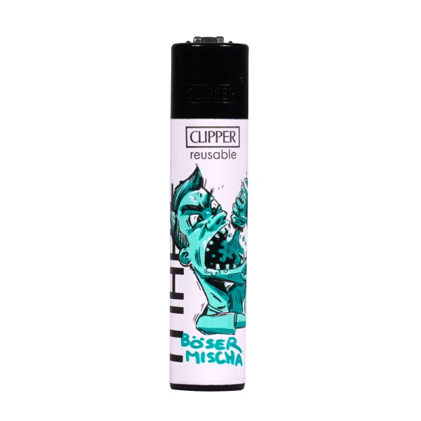 Clipper Feuerzeug "Böser Mischa"