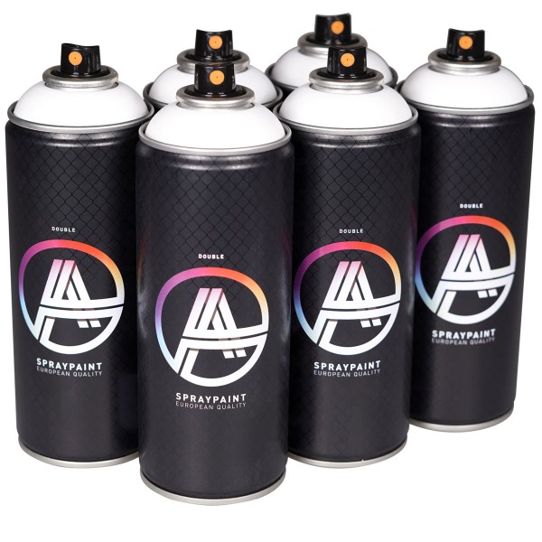 Double A "One Color Sixpack - White" (6x400ml)