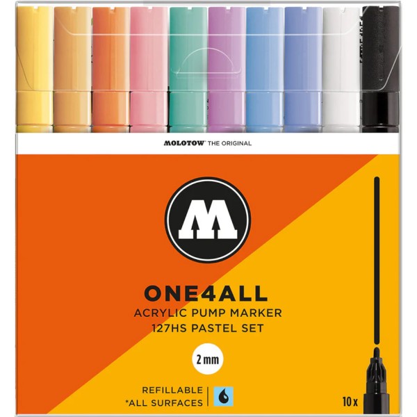 Molotow "127HS" One4all 10er Marker Set (2mm) - Pastel
