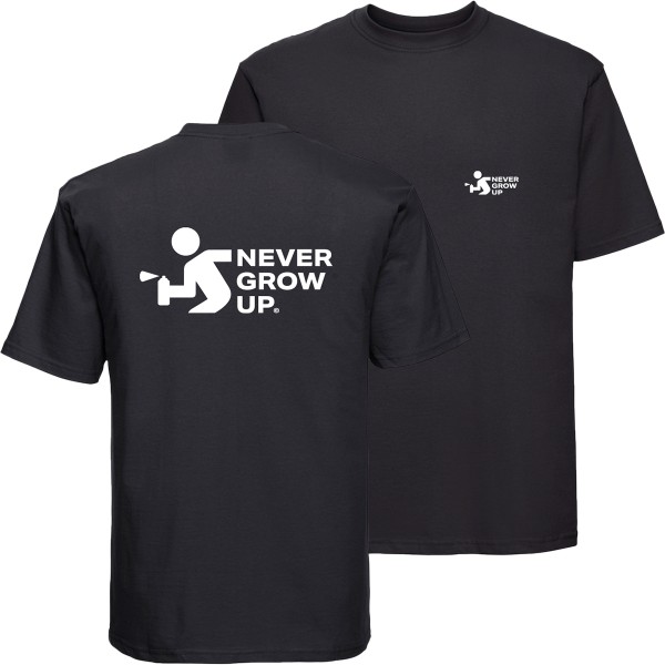 NGU T-Shirt "Never Grow Up Logo" Black