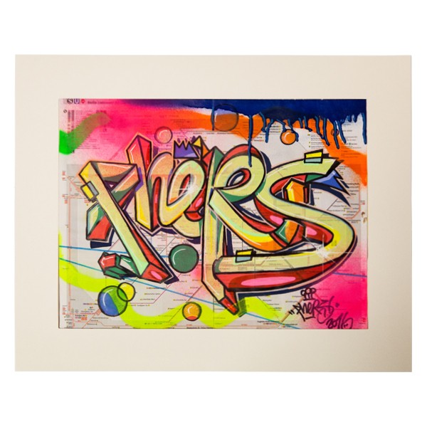 "Phers - Skizze VII (Original & in Passepartout)" 40x50cm