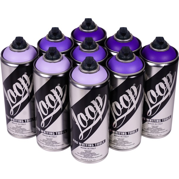 Loop "9er Paint Box - Cold Violet Tones" (9x400ml)