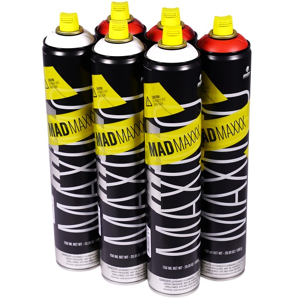 MTN "MadMaxxx Colors Sixpack White + Vivid Red" (6x750ml)