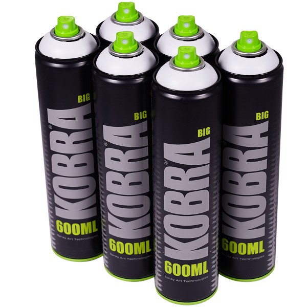 Kobra Big "One Color Sixpack White 001" (6x600ml)