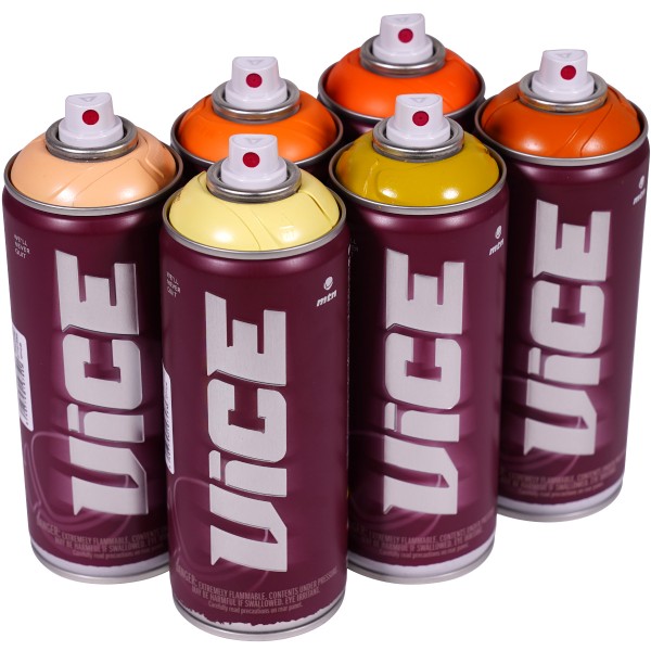 MTN "Vice" Sixpack Orange Gold Tones (6x400ml)