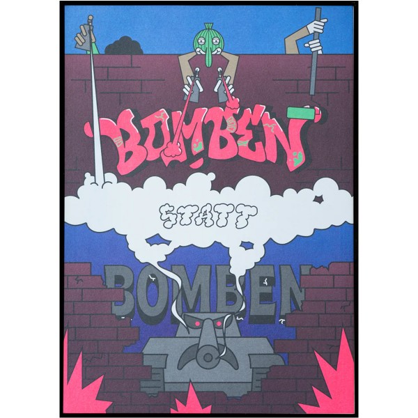 Studio Vierkant "Bomben statt Bomben" A4 Offsetdruck (210x297mm)