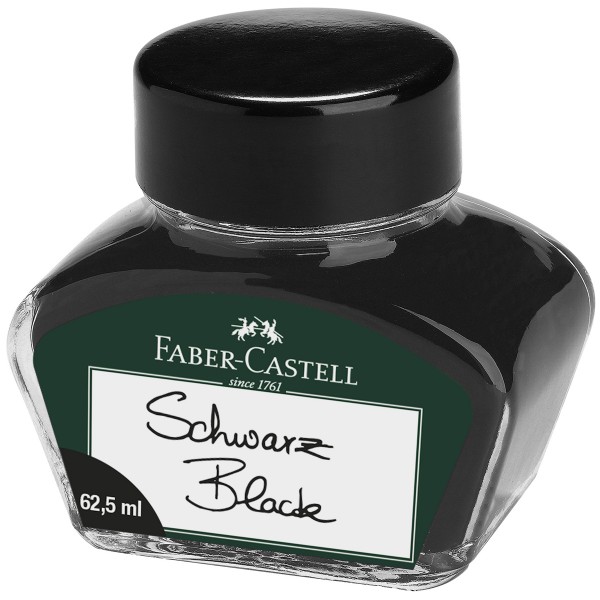 Faber-Castell "Tintenglas" Schwarz (62,5ml)