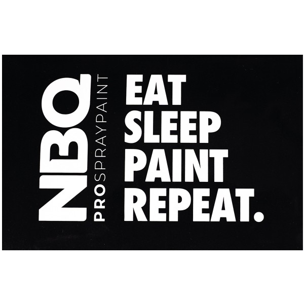 Super Deal "Eat, Sleep, Paint, Repeat" Sticker (7x10cm)