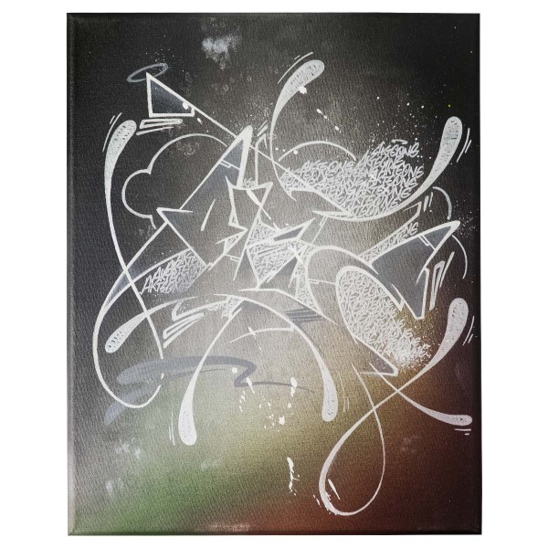 "Akte One - Tag Cloud (Original)" 25x30cm