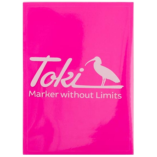 Toki Sticker "Cracker Eggshell" 50 Stk. (8x11cm) Neon Pink