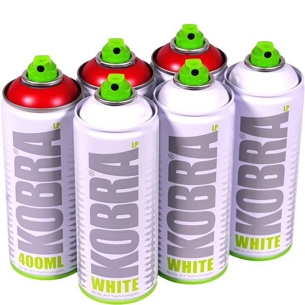 Kobra "New LP Sixpack White + Inganno 305" (6x400ml)