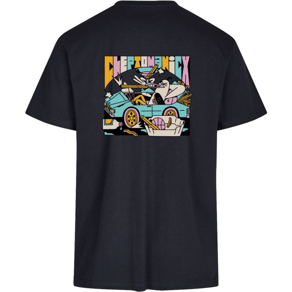 Cleptomanicx Boxy T-Shirt "Boss Gull" Sky Captain
