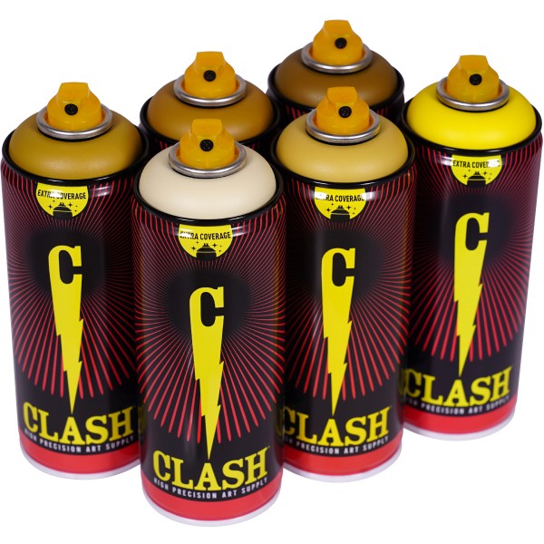 Clash "Paint Multi Color Sixpack Dirty Trix Tones" (6x400ml)