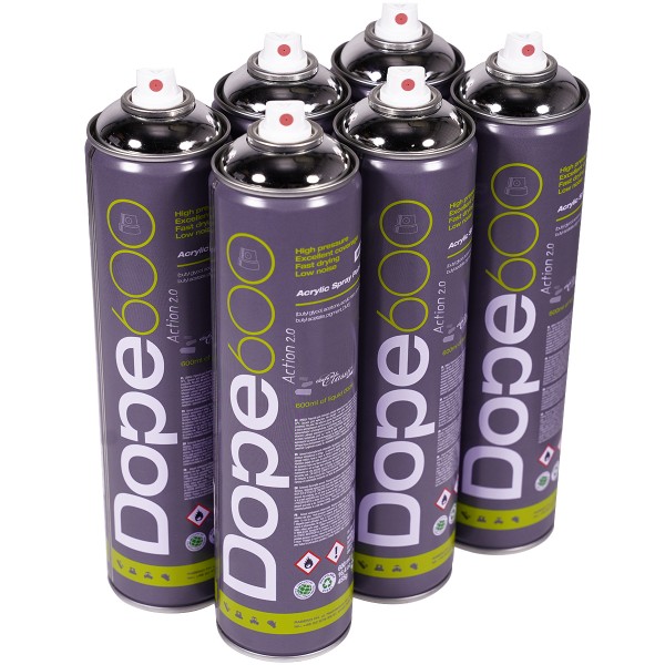 Dope "Action Paint 2.0 Sixpack Silver Chrome" Silver Killer (6x600ml)