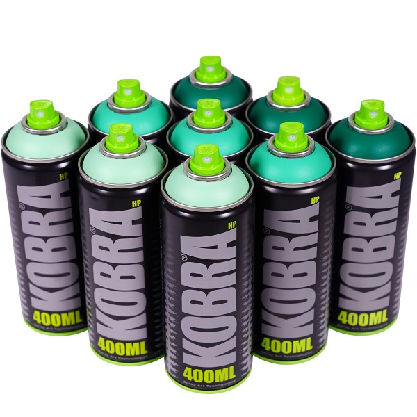 Kobra "New HP 9er Set - Fresh Green Tones" (9x400ml)