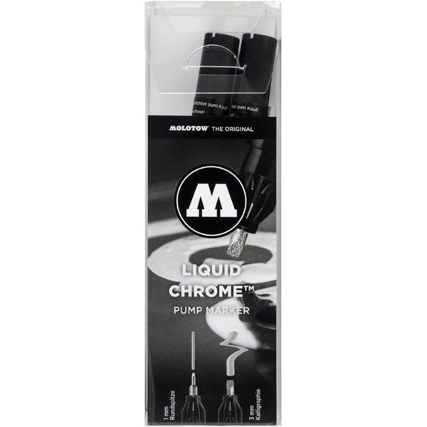 Molotow "Liquid Chrome" Marker 2er Set (1mm - 3mm)