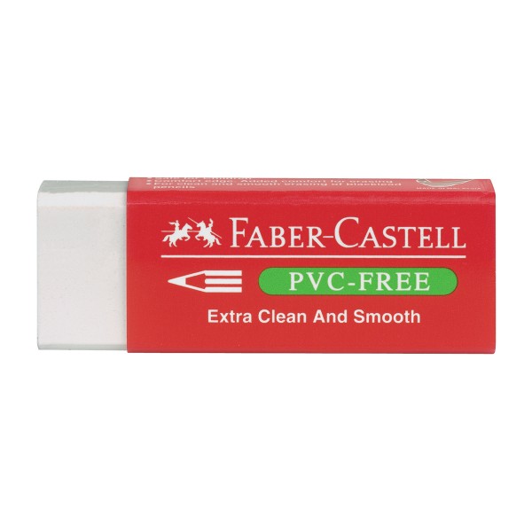 Faber-Castell "PVC-Free" Radierer (Eraser) - White