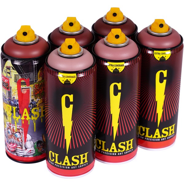 Clash "Paint Multi Color Sixpack Horseman Tones" (6x400ml)