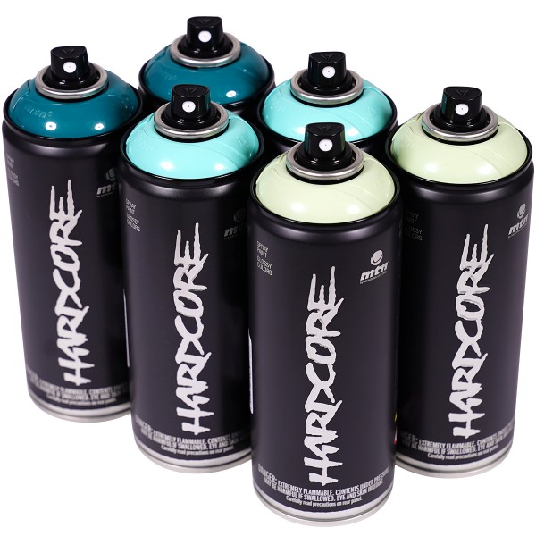 MTN Hardcore 2 "Multi Color Sixpack - Fresh Air Tones" (6x400ml)