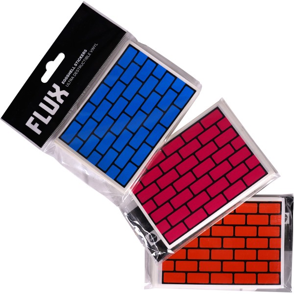 Flux "Eggshell Stickers" Bricks 3er Set Blue, Magenta & Orange (3x50 Stk.)