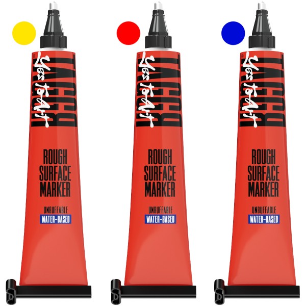 Bäder "TAGGR" Rough Surface Water Based Steelball 50ml Tubenmarker (2,5mm) 3er Set #3