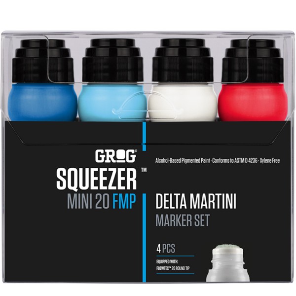 Grog "Squeezer Mini 20 FMP Marker Delta Martini 4er Set" (20mm)