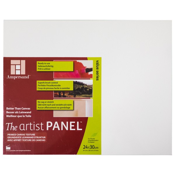 Ampersand "The Artist Panel - Canvas Texture" 24x30cm (9mm)