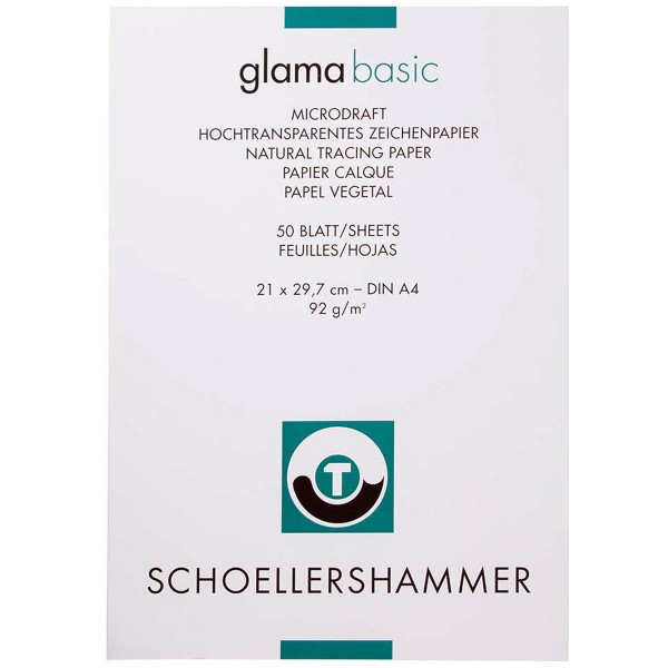 Schoellershammer "Glama Basic" Transparentpapier A4 Block